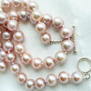 925 SS BESPOKE TOGGLE CFW PINK PEARLS